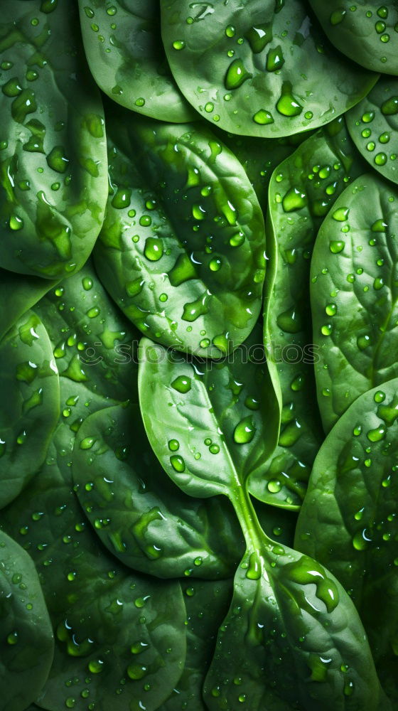 Image, Stock Photo Fresh lettuce on a rustic kitchen table