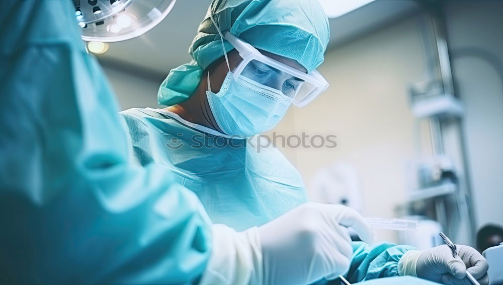 Image, Stock Photo Team of Surgeons Operating.