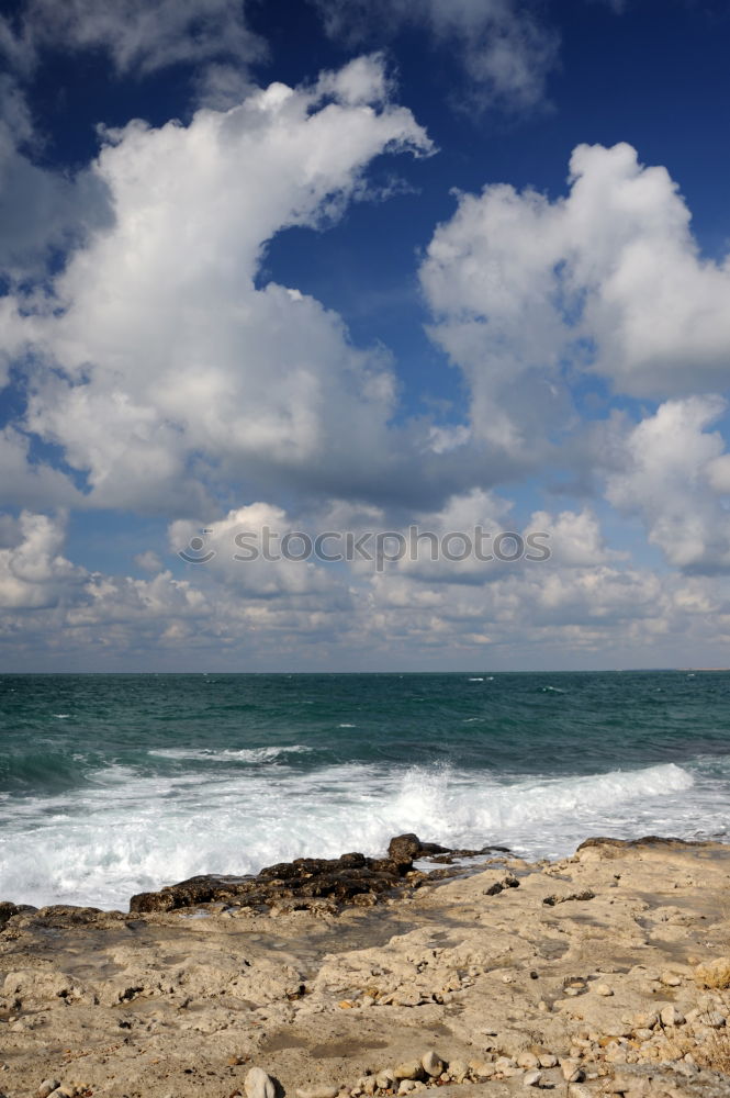 Similar – Image, Stock Photo Jumping game heaven and hell in Portugal on the Atlantic