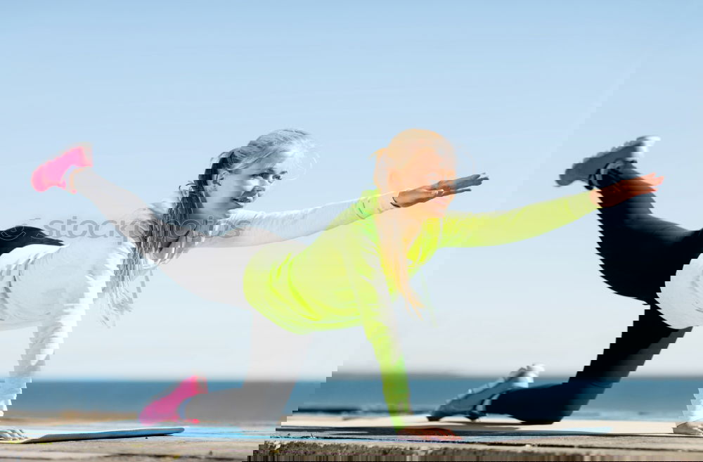 Similar – Image, Stock Photo stretching Lifestyle