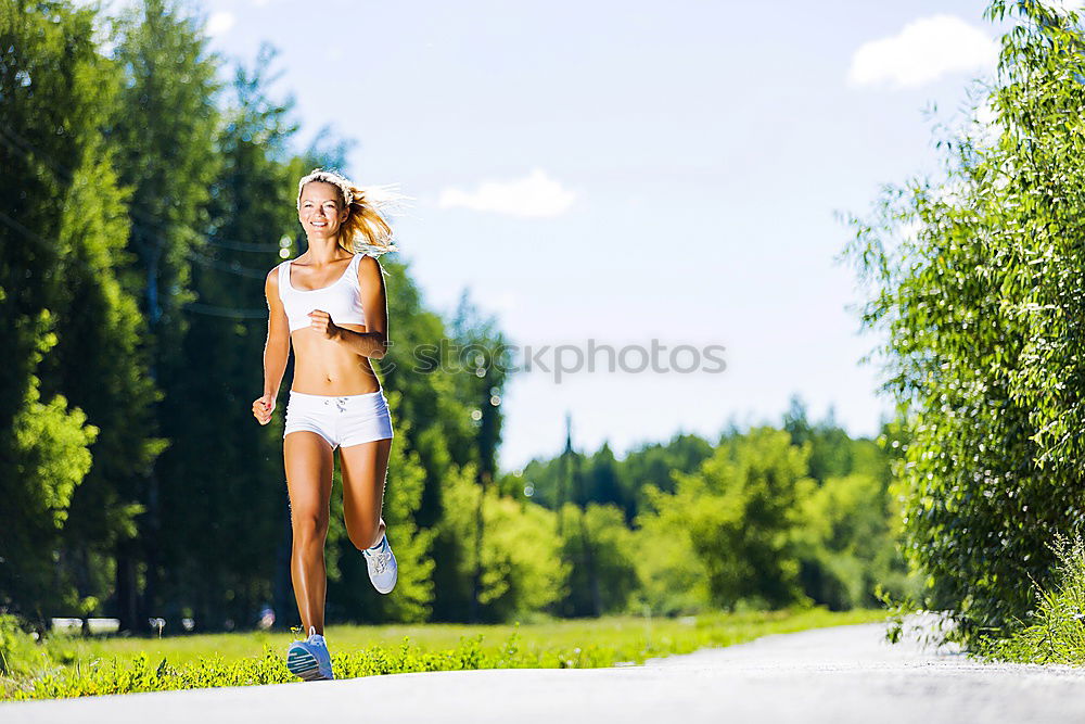 Similar – athletic woman resting