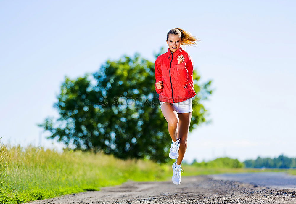 Similar – athletic woman resting