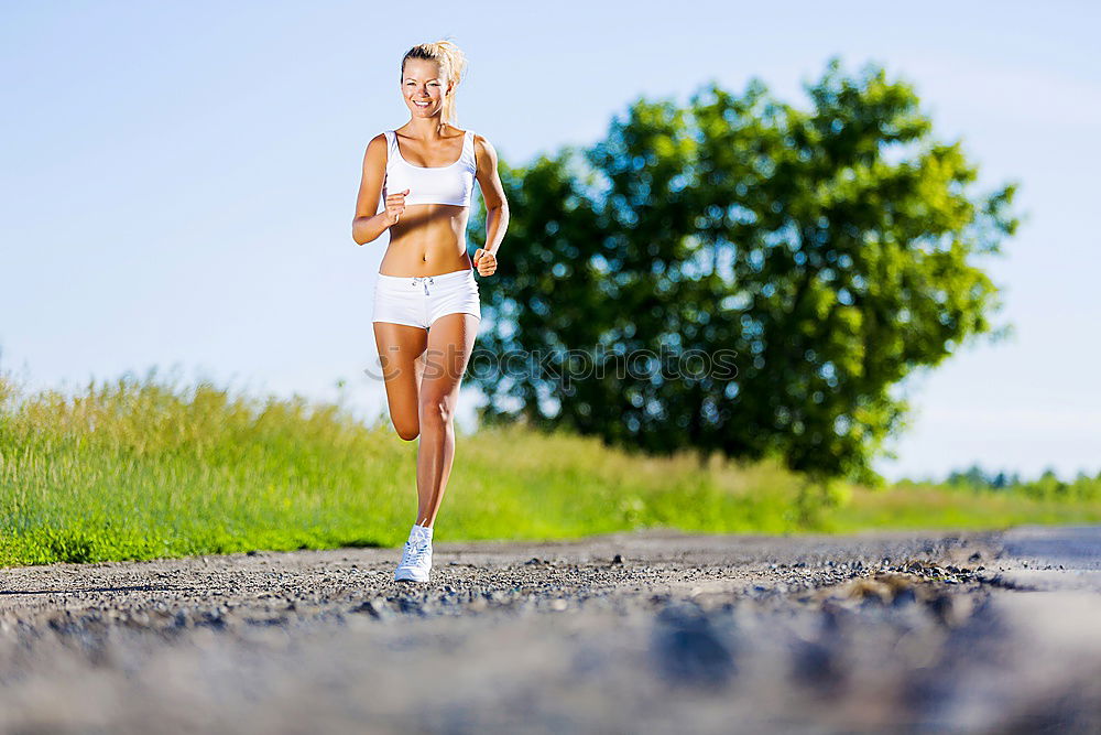 Similar – athletic woman resting