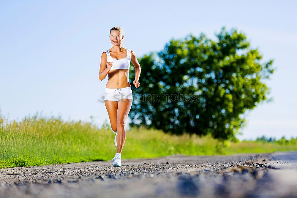 Similar – athletic woman resting