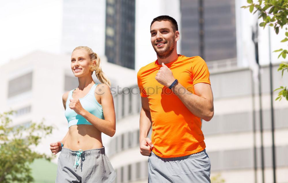 Image, Stock Photo Healthy city running