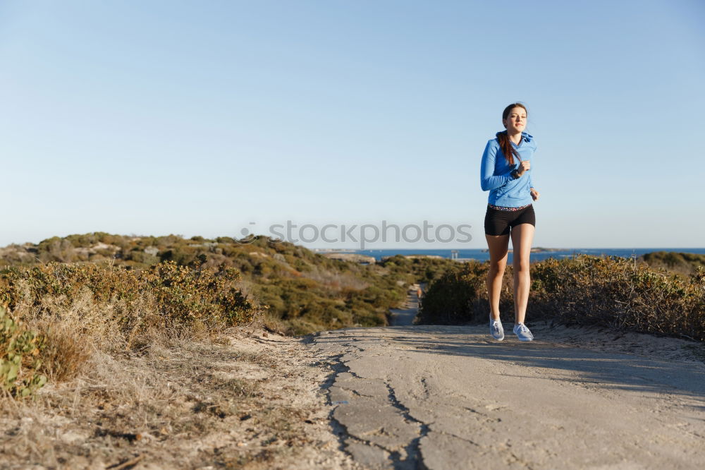 Similar – Runner on beach Walking