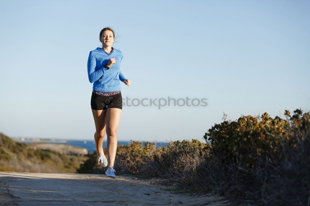 Similar – Runner on beach Walking