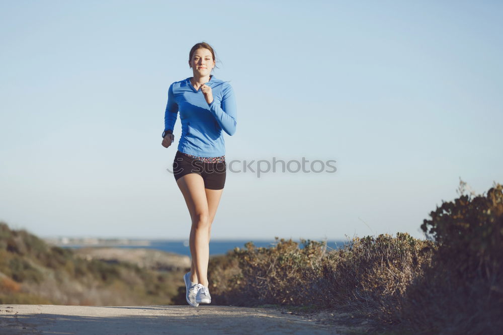 Similar – Runner on beach Walking