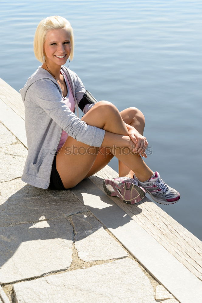 Similar – Image, Stock Photo Sporty woman outdoor sports