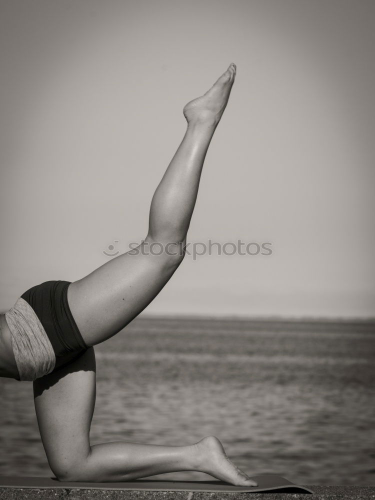 Similar – Image, Stock Photo Young Woman working out outdoors and having fun