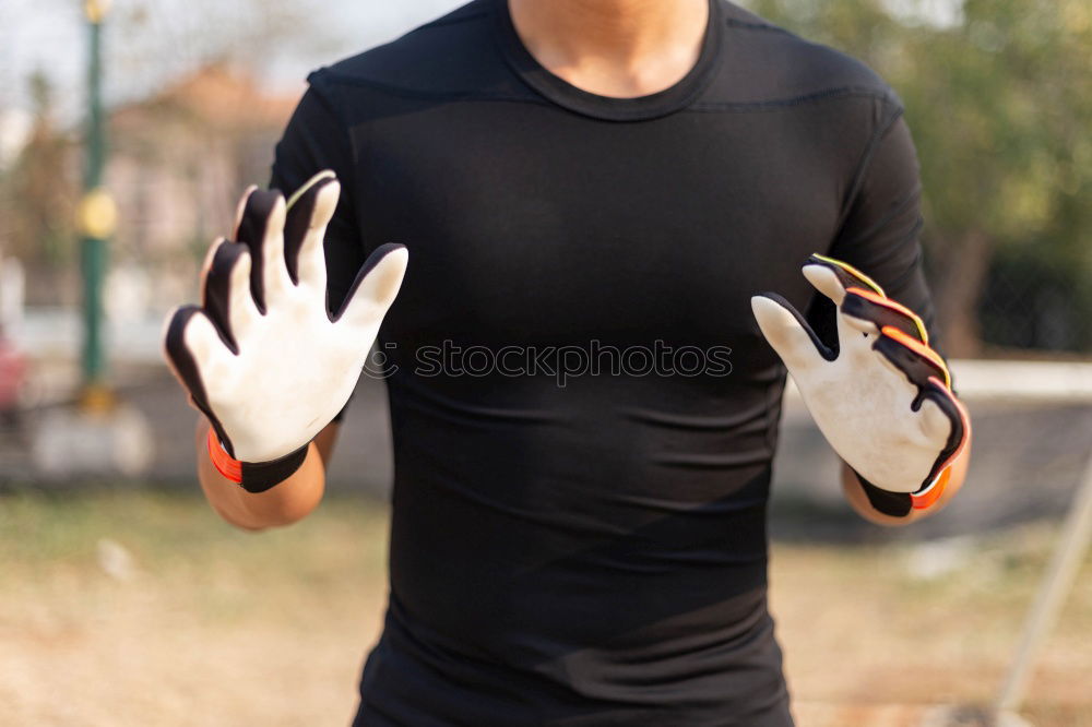 Similar – Disabled man athlete training with leg prosthesis.