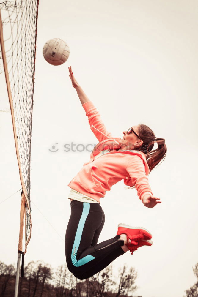 Similar – Image, Stock Photo Fitness woman doing skipping workout with jump rope