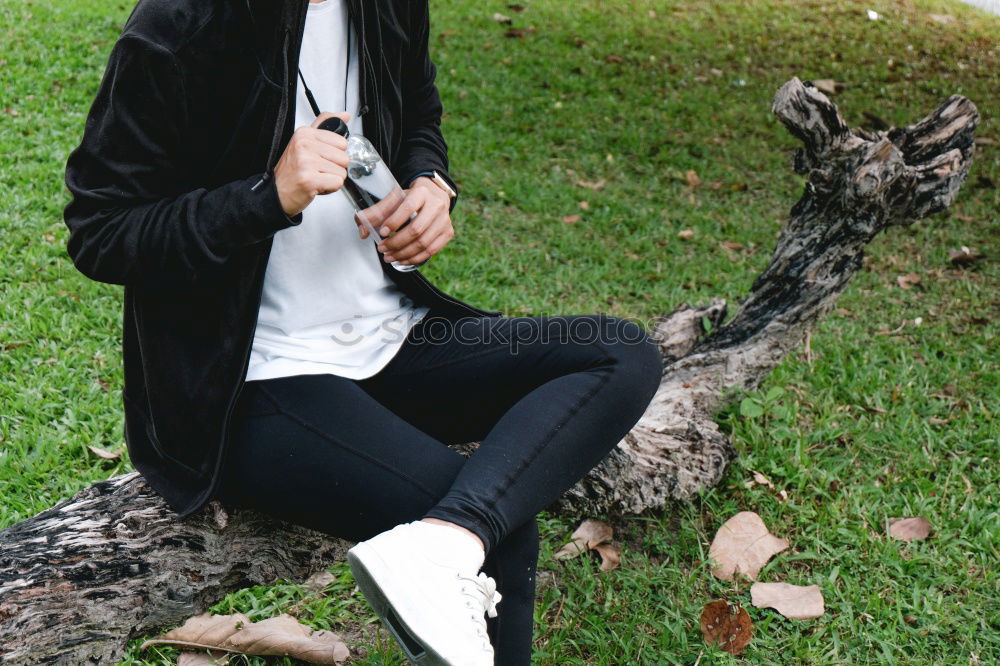 Similar – Young redhead woman outdoors in nature