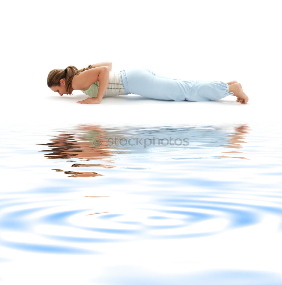 Similar – Woman lying in bathtub filled with flowers and fruits