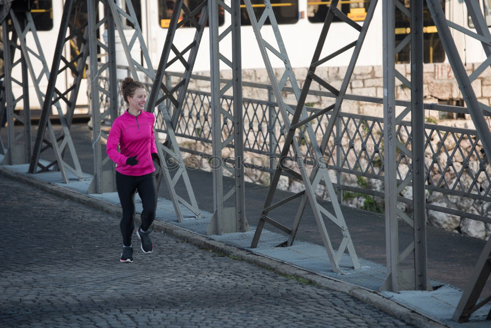 Similar – Image, Stock Photo female runner stretching