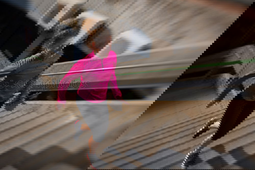Similar – Image, Stock Photo Anonymous woman runner stretching