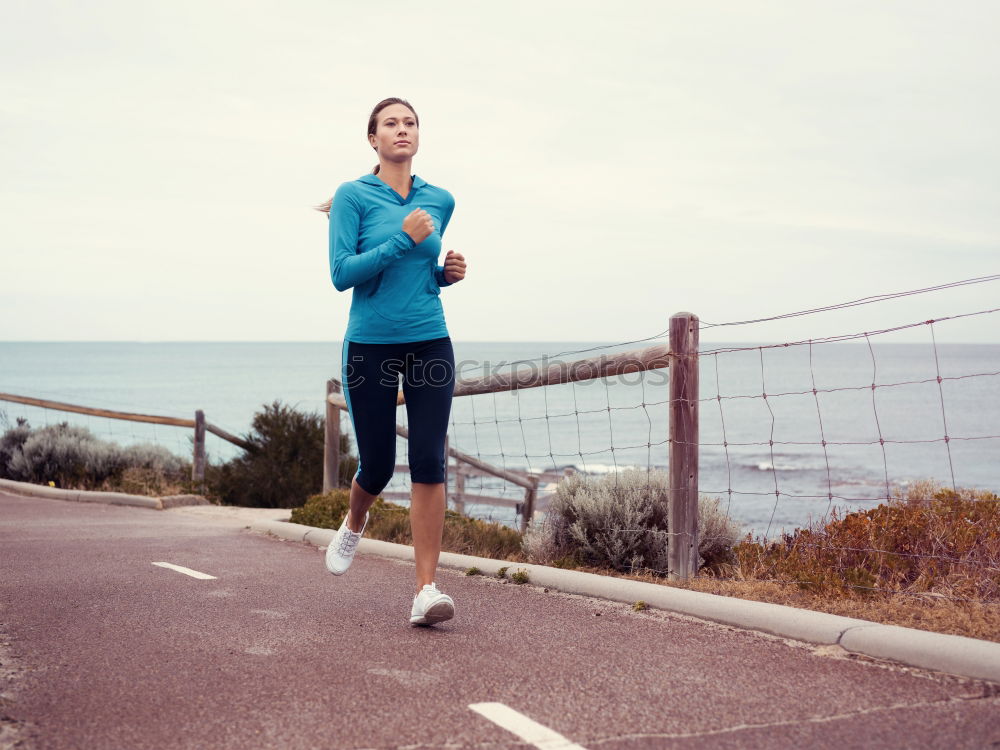 Similar – Runner on beach Walking