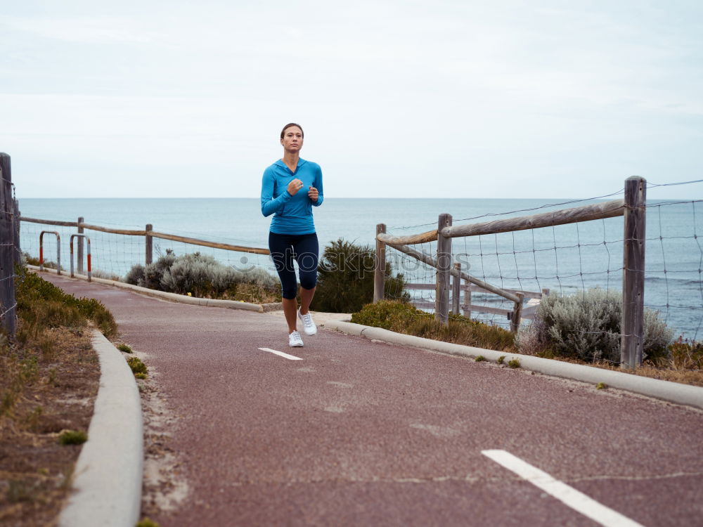 Runner on beach Walking