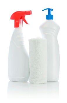 Similar – Cleaning spray products isolated.