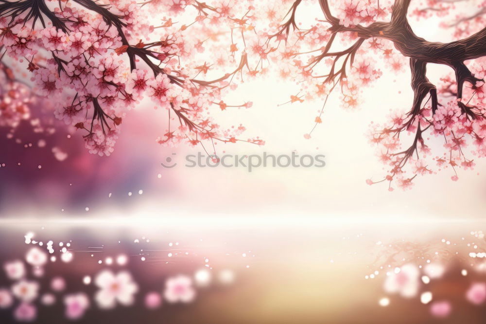 Image, Stock Photo Spring nature background with tree blossoms