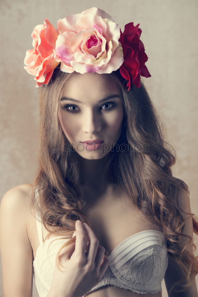 Similar – Image, Stock Photo Beautiful teen girl wearing headband