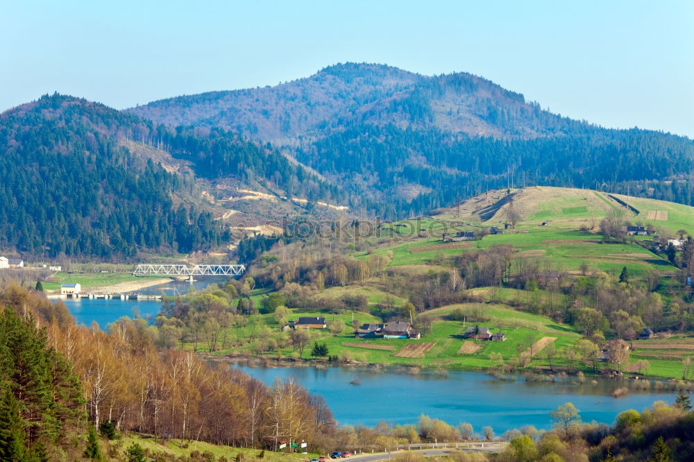 Similar – Image, Stock Photo Moselle loop at Bremm