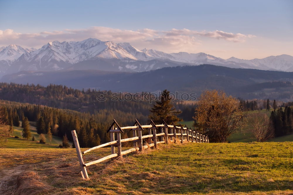 Similar – Spring countryside in Tatras mountains