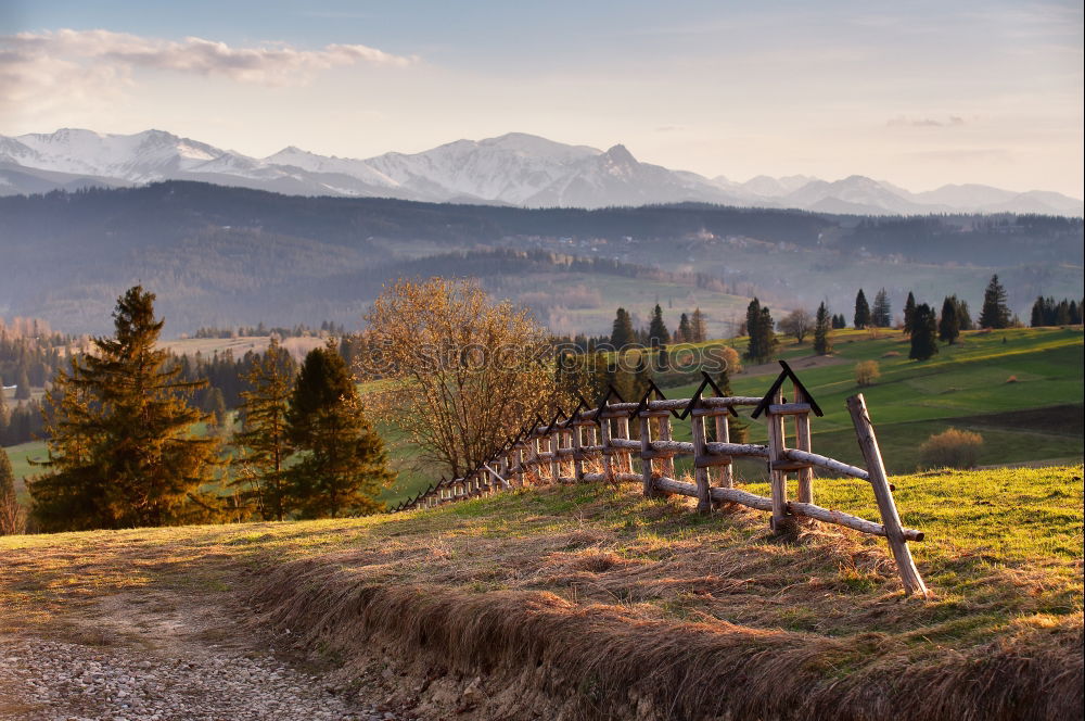 Similar – Spring countryside in Tatras mountains