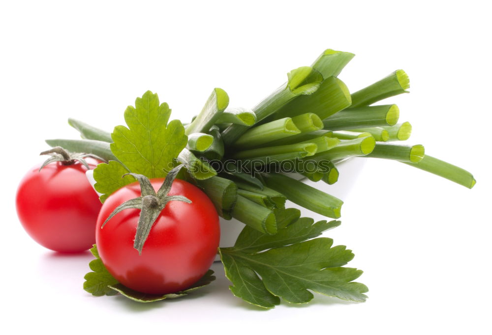 Similar – Fresh tomatoes in a green plate