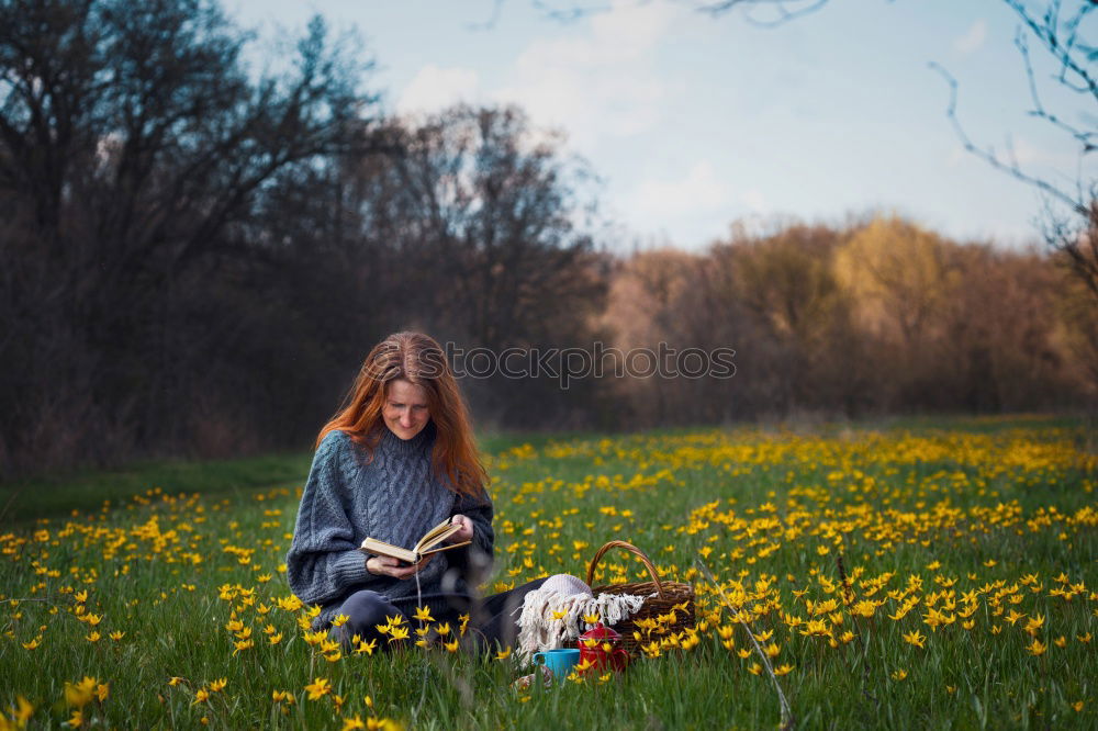 Similar – Image, Stock Photo Portrait of young blond Labrador with young tall beautiful woman with long dark curls in back light forest