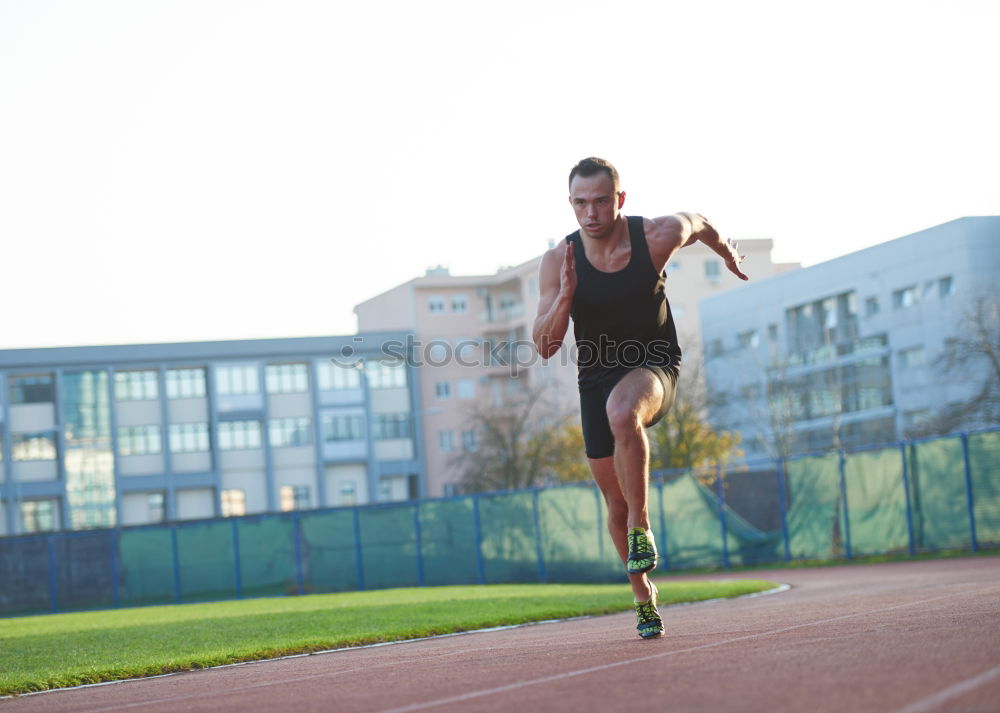 Similar – Runner ready to run is ready to run