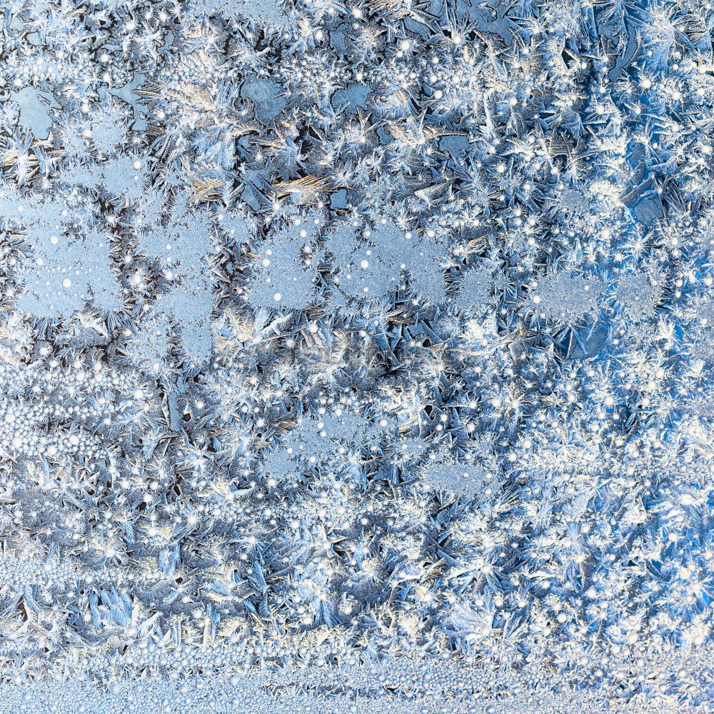 Similar – Image, Stock Photo Ice flowers of snow on a blue icy background