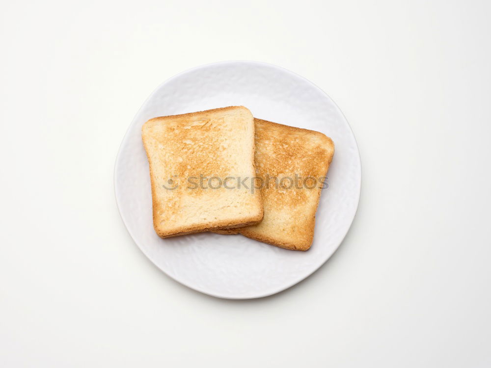 Similar – Image, Stock Photo Slice of bread on plate