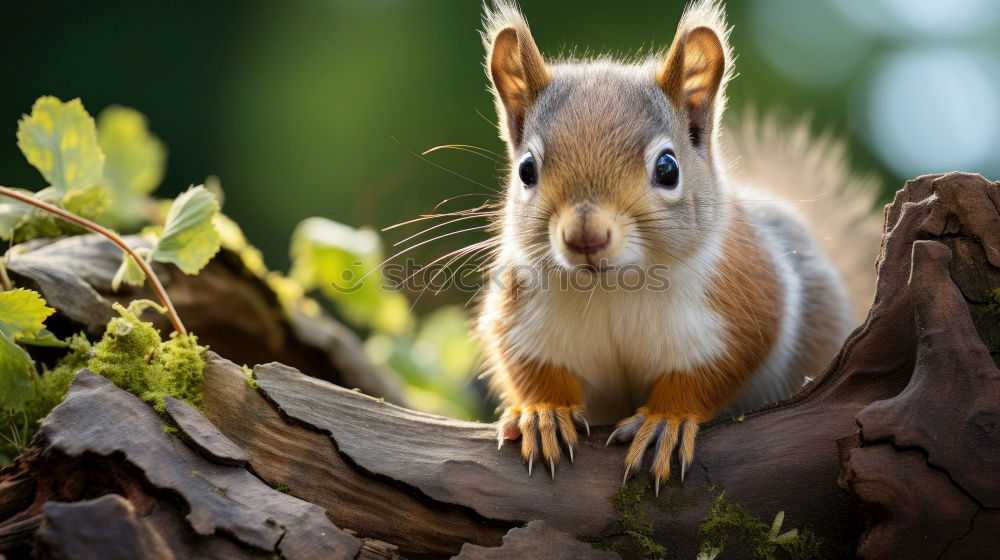 Similar – cute grey squirrel in the grass