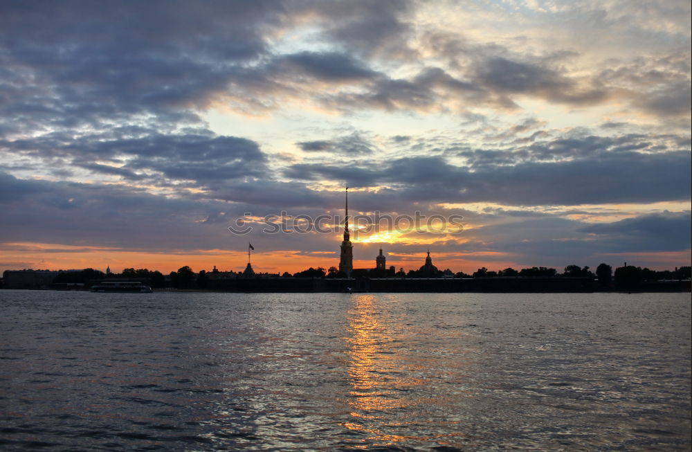 Similar – Image, Stock Photo View over the Warnow to Rostock in winter