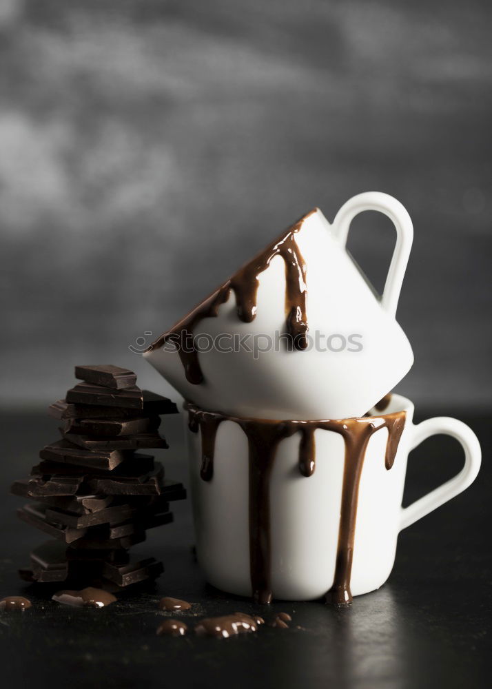 Similar – Image, Stock Photo Sweet chocolate smoothie with ice-cream