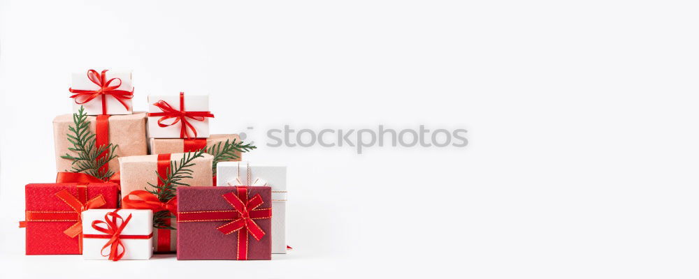 Similar – White and red gift boxes isolated