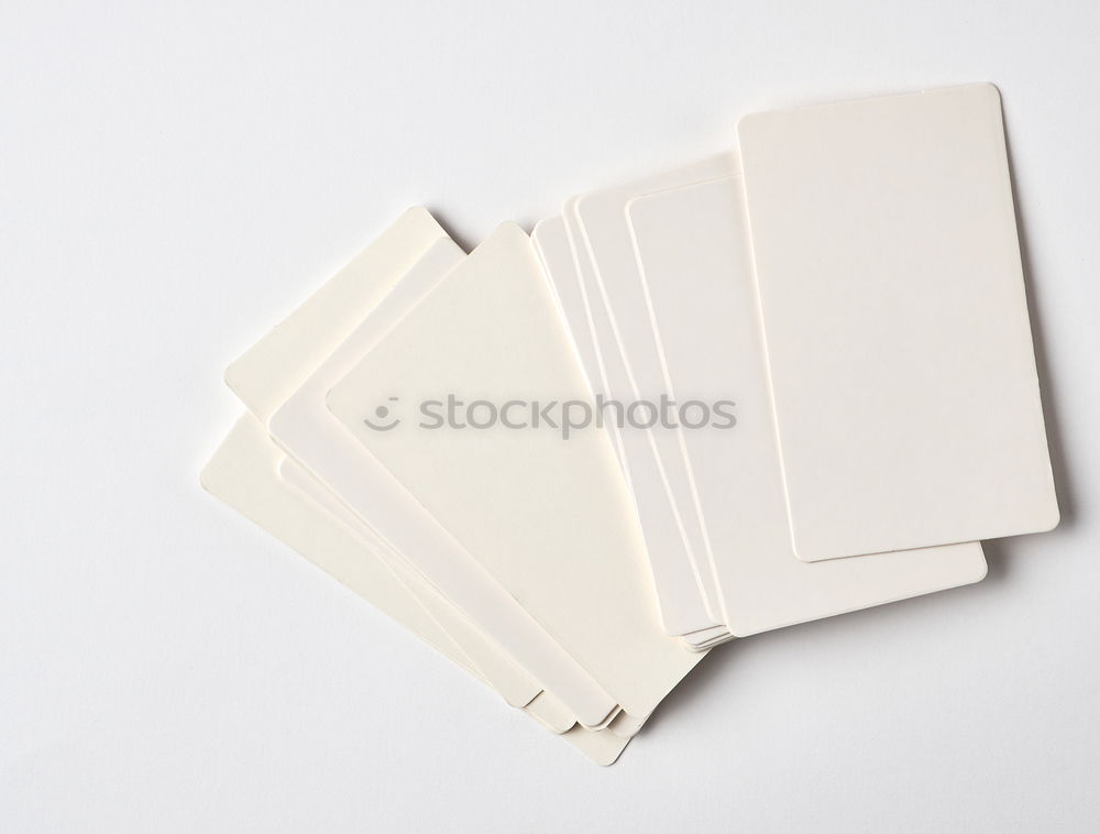 blank rectangular paper white business cards