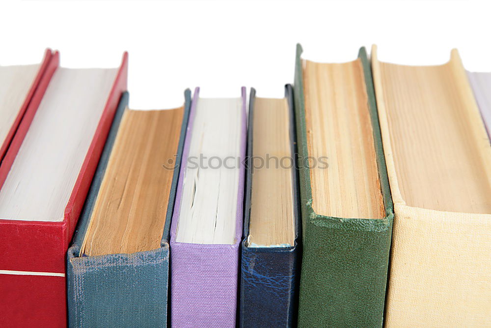 Similar – books on the wooden background