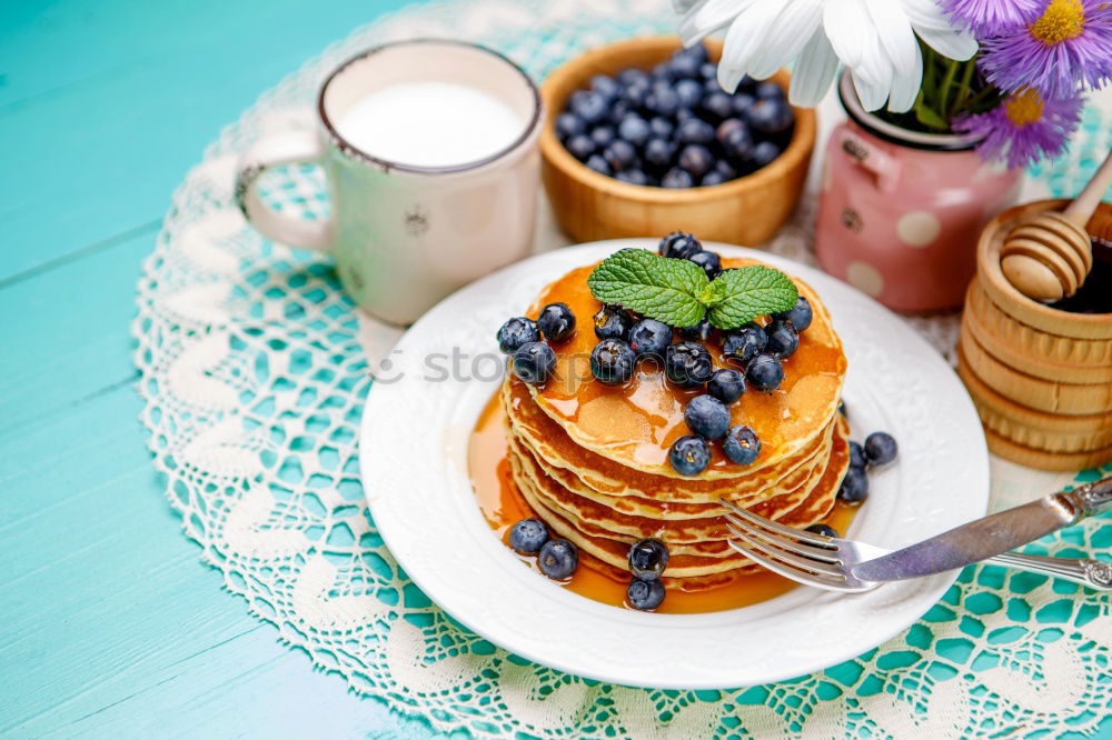 Similar – Tasty crape cake with fresh fruit