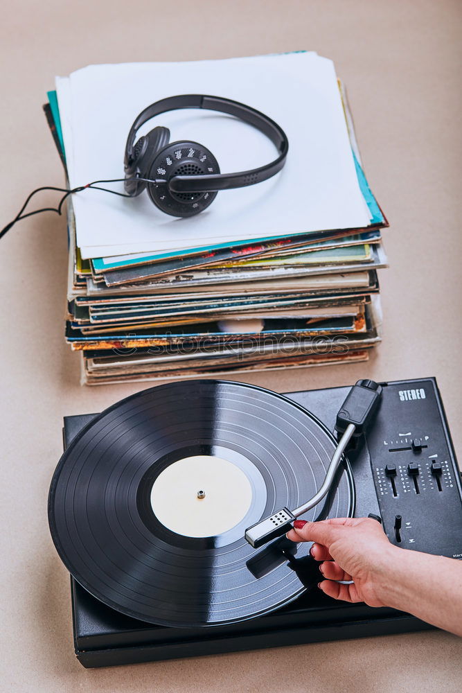 Similar – Vintage turntable and headphones