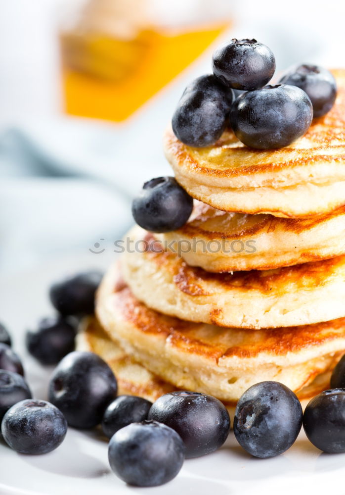 Similar – Pancakes with raspberries and blueberries