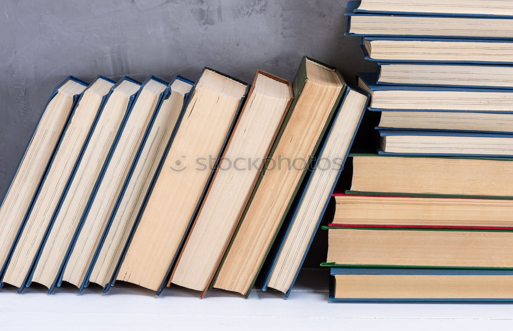 Similar – Image, Stock Photo stack of books in a blue cover