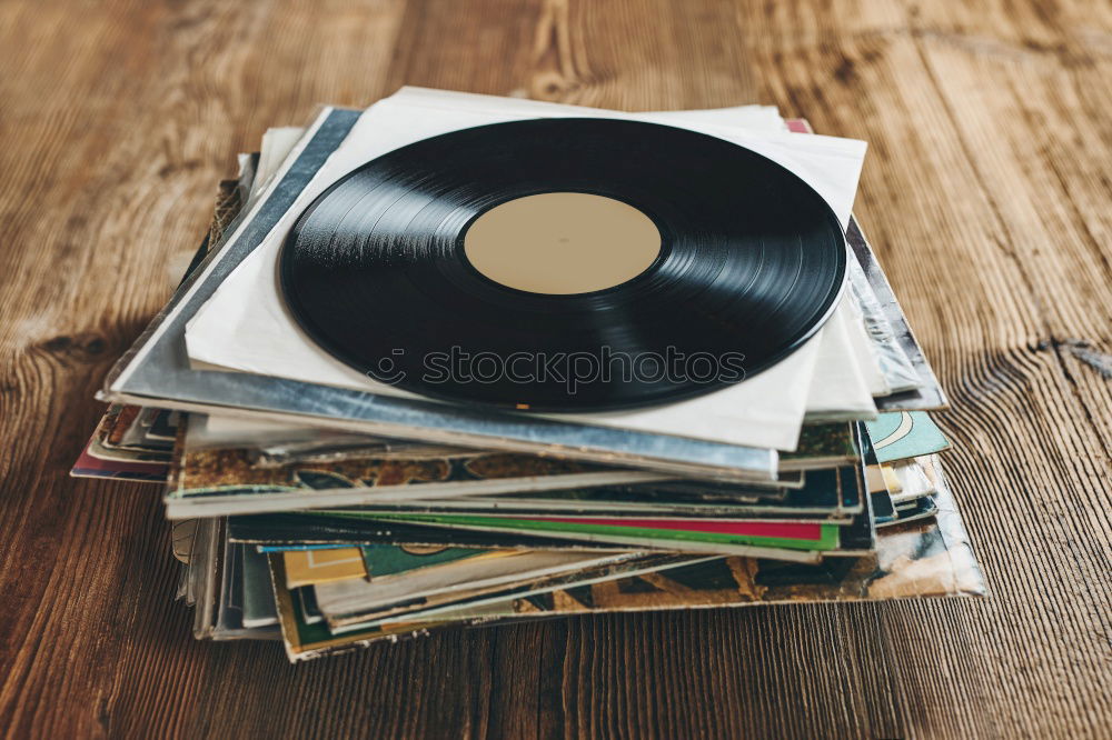 Similar – Vinyl records at the flea market