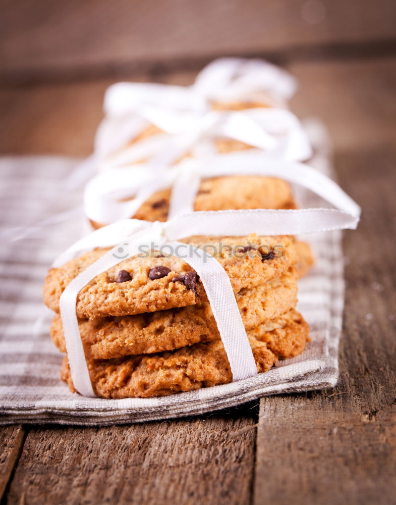 Similar – Image, Stock Photo Homemade oatmeal cookies