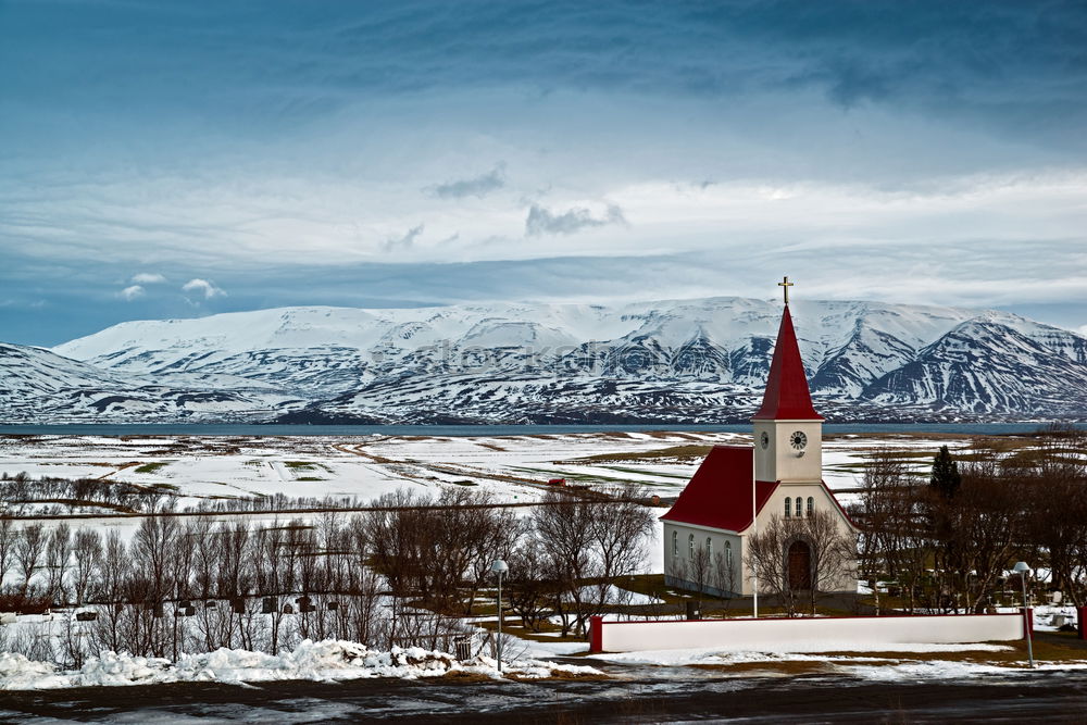 Similar – Image, Stock Photo Black Church of Budir in Iceland