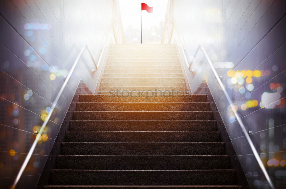 Similar – Image, Stock Photo OK (2) Handrail Banister