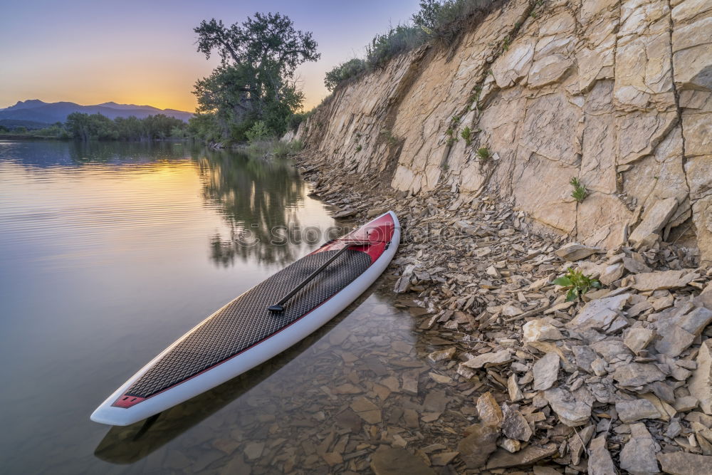 Similar – Image, Stock Photo Young man kayaking on the Dunajec river