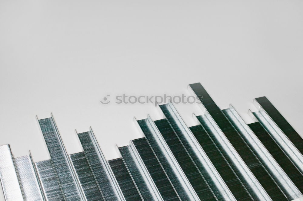 Frog’s eye view of an office building at dusk