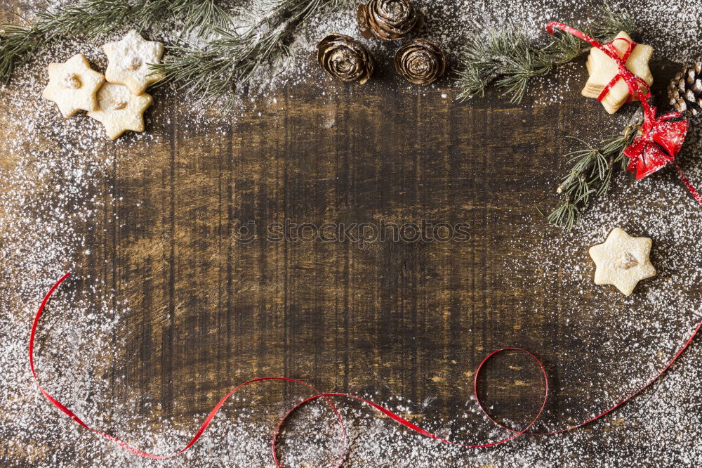 Similar – Image, Stock Photo Herbs and spices around the plate on dark blue wood